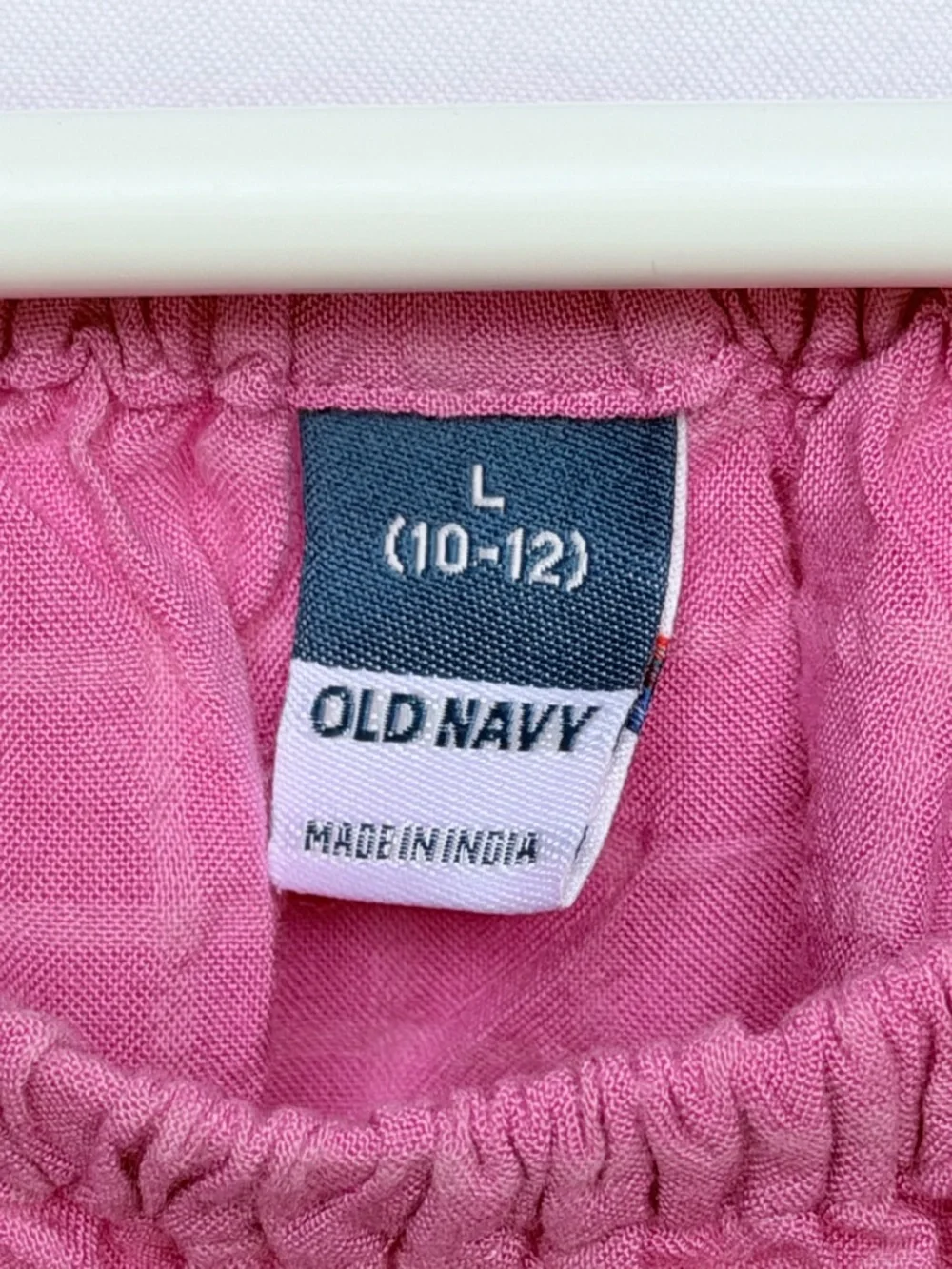 Old Navy Fuchsia Off-Shoulder Puff Sleeve Crop Top